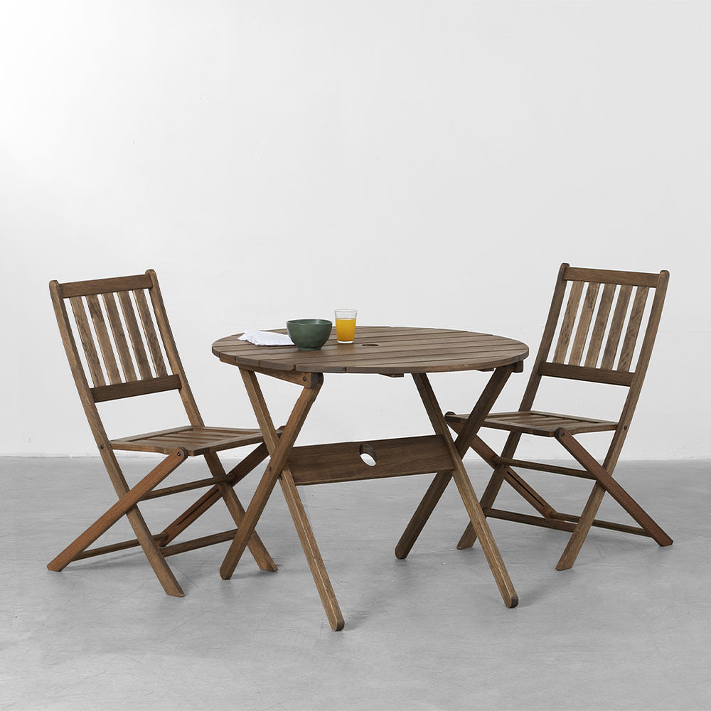 mesa redonda dobravel conjunto
